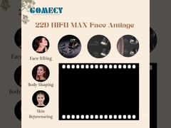 22D HIFU MAX صورت ضد پیری پاک کننده چروک پوست سخت کننده ماشین زیبایی